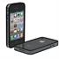 SK SoundKase BandEDGE g4 - Clear Black Polycarbonate & Rubber Edge Case for iPhone 4. IP4ECBK